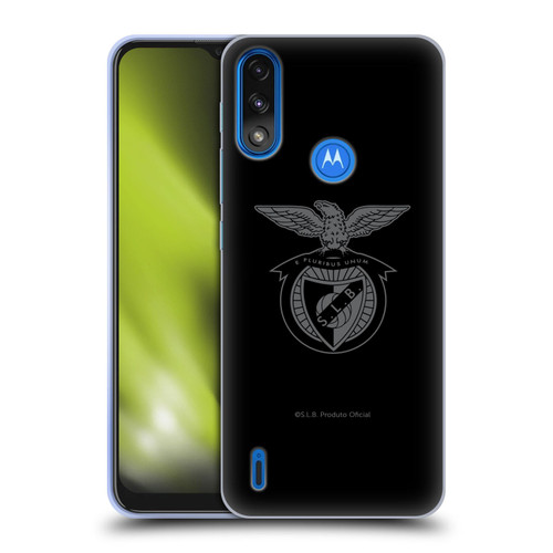 S.L. Benfica 2021/22 Crest Black Soft Gel Case for Motorola Moto E7 Power / Moto E7i Power