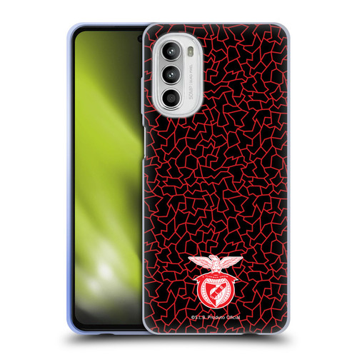 S.L. Benfica 2021/22 Crest Mosaic Pattern Soft Gel Case for Motorola Moto G52