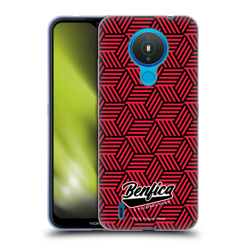 S.L. Benfica 2021/22 Crest Geometric Soft Gel Case for Nokia 1.4