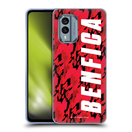 S.L. Benfica 2021/22 Crest Camouflage Soft Gel Case for Nokia X30