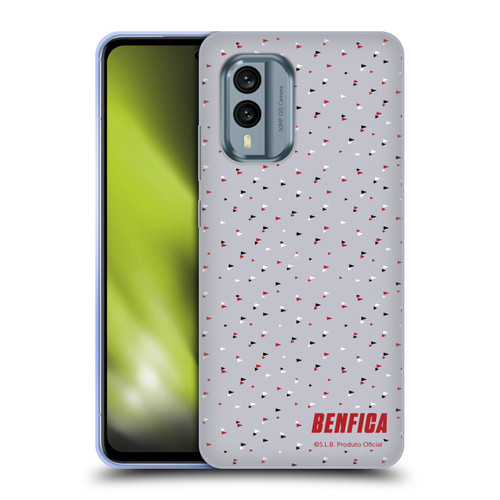 S.L. Benfica 2021/22 Crest Triangles Soft Gel Case for Nokia X30