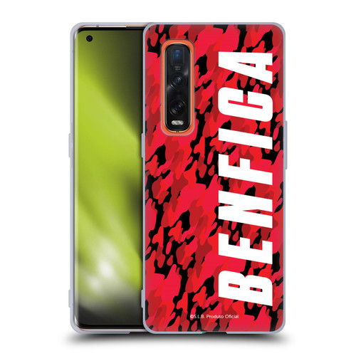 S.L. Benfica 2021/22 Crest Camouflage Soft Gel Case for OPPO Find X2 Pro 5G