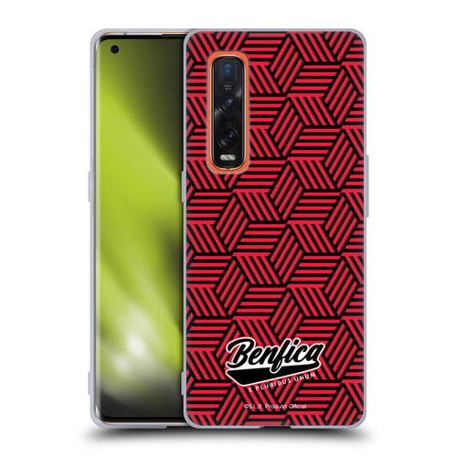 S.L. Benfica 2021/22 Crest Geometric Soft Gel Case for OPPO Find X2 Pro 5G