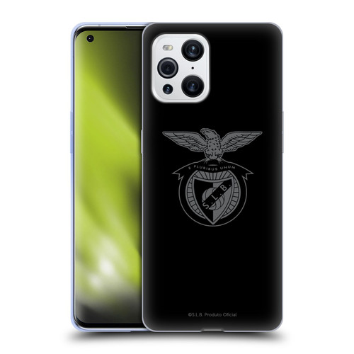 S.L. Benfica 2021/22 Crest Black Soft Gel Case for OPPO Find X3 / Pro