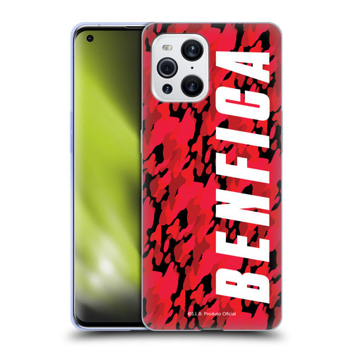 S.L. Benfica 2021/22 Crest Camouflage Soft Gel Case for OPPO Find X3 / Pro