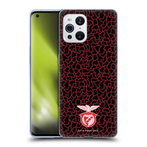 S.L. Benfica 2021/22 Crest Mosaic Pattern Soft Gel Case for OPPO Find X3 / Pro