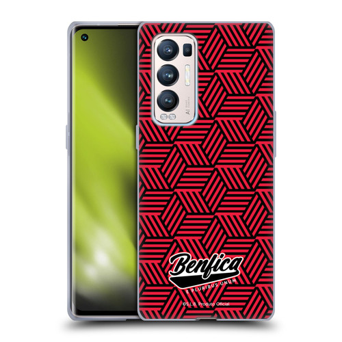S.L. Benfica 2021/22 Crest Geometric Soft Gel Case for OPPO Find X3 Neo / Reno5 Pro+ 5G