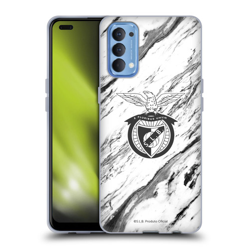 S.L. Benfica 2021/22 Crest Marble Soft Gel Case for OPPO Reno 4 5G
