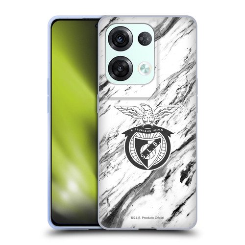 S.L. Benfica 2021/22 Crest Marble Soft Gel Case for OPPO Reno8 Pro