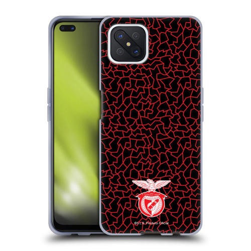 S.L. Benfica 2021/22 Crest Mosaic Pattern Soft Gel Case for OPPO Reno4 Z 5G