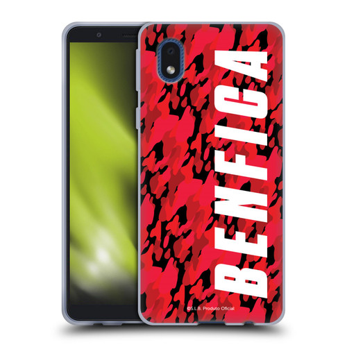 S.L. Benfica 2021/22 Crest Camouflage Soft Gel Case for Samsung Galaxy A01 Core (2020)