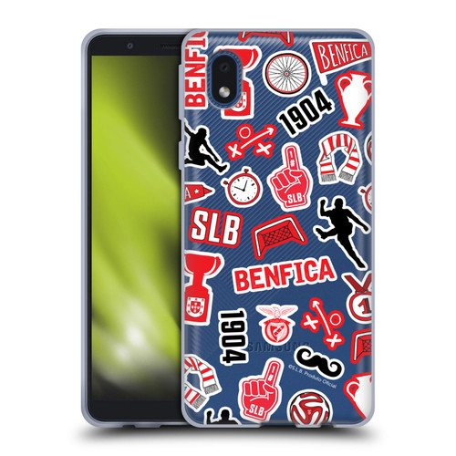 S.L. Benfica 2021/22 Crest Stickers Soft Gel Case for Samsung Galaxy A01 Core (2020)