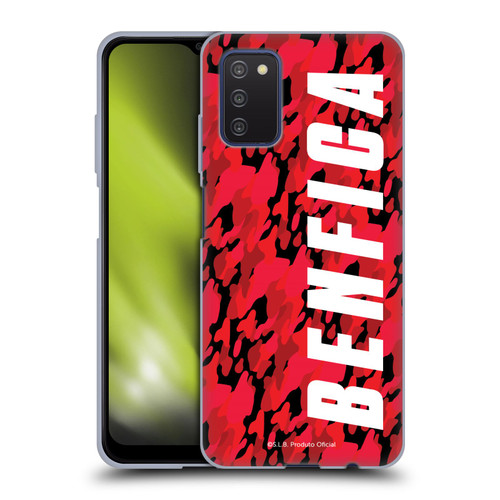 S.L. Benfica 2021/22 Crest Camouflage Soft Gel Case for Samsung Galaxy A03s (2021)