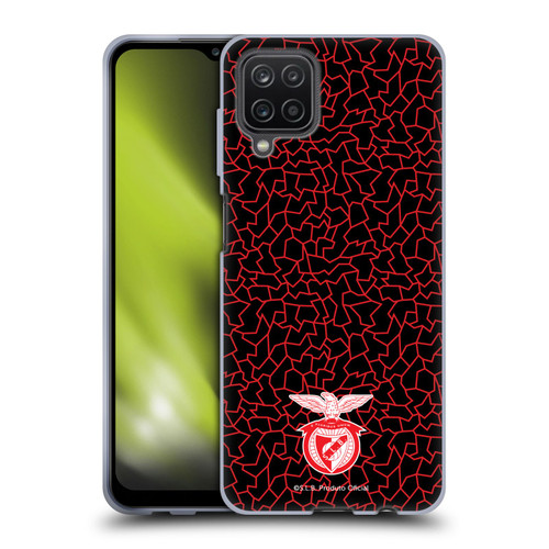 S.L. Benfica 2021/22 Crest Mosaic Pattern Soft Gel Case for Samsung Galaxy A12 (2020)