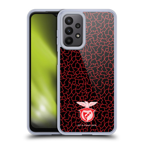 S.L. Benfica 2021/22 Crest Mosaic Pattern Soft Gel Case for Samsung Galaxy A23 / 5G (2022)