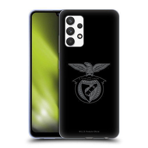 S.L. Benfica 2021/22 Crest Black Soft Gel Case for Samsung Galaxy A32 (2021)