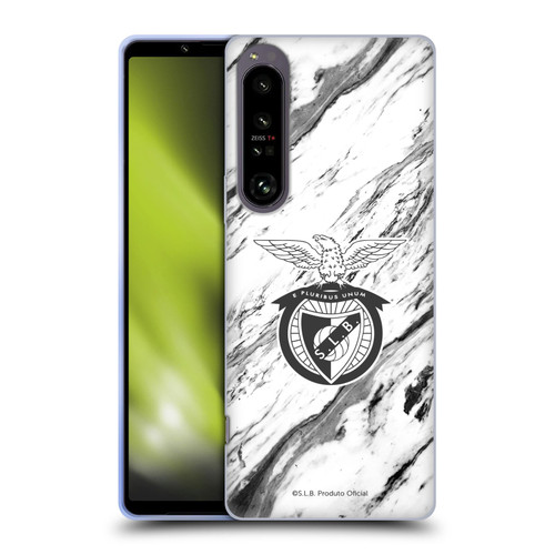 S.L. Benfica 2021/22 Crest Marble Soft Gel Case for Sony Xperia 1 IV