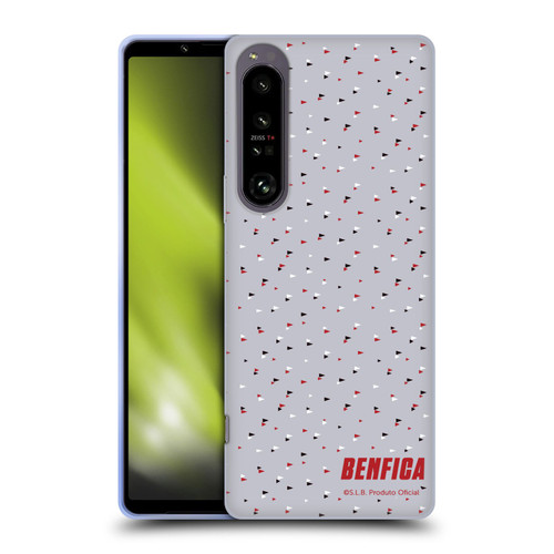 S.L. Benfica 2021/22 Crest Triangles Soft Gel Case for Sony Xperia 1 IV