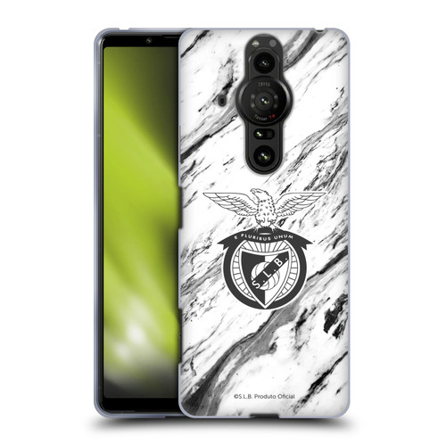 S.L. Benfica 2021/22 Crest Marble Soft Gel Case for Sony Xperia Pro-I
