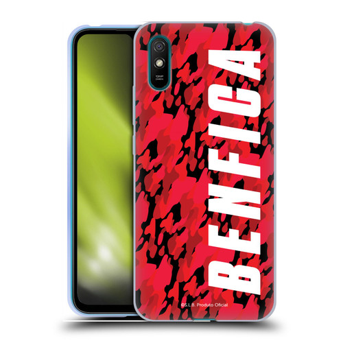 S.L. Benfica 2021/22 Crest Camouflage Soft Gel Case for Xiaomi Redmi 9A / Redmi 9AT