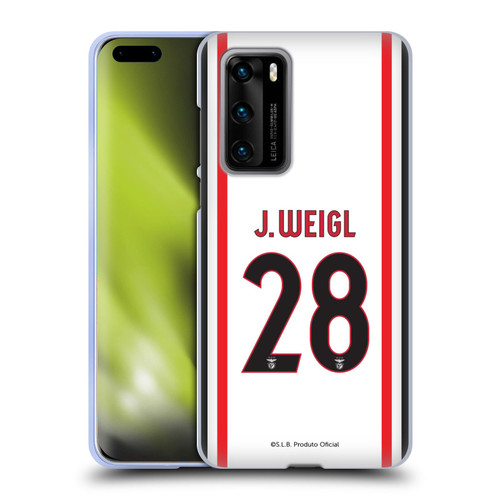 S.L. Benfica 2021/22 Players Away Kit Julian Weigl Soft Gel Case for Huawei P40 5G