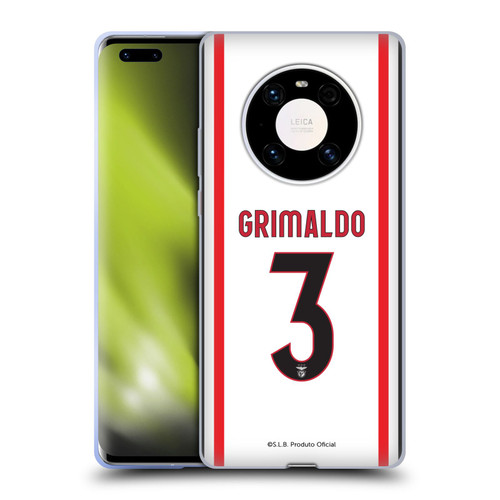 S.L. Benfica 2021/22 Players Away Kit Álex Grimaldo Soft Gel Case for Huawei Mate 40 Pro 5G