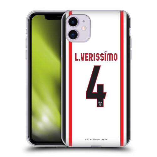 S.L. Benfica 2021/22 Players Away Kit Lucas Veríssimo Soft Gel Case for Apple iPhone 11