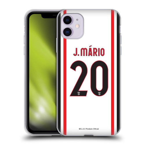 S.L. Benfica 2021/22 Players Away Kit João Mário Soft Gel Case for Apple iPhone 11