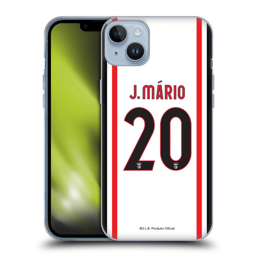 S.L. Benfica 2021/22 Players Away Kit João Mário Soft Gel Case for Apple iPhone 14 Plus