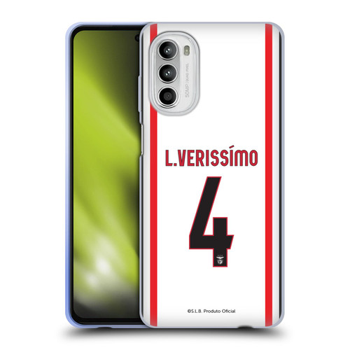 S.L. Benfica 2021/22 Players Away Kit Lucas Veríssimo Soft Gel Case for Motorola Moto G52
