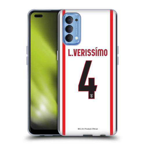 S.L. Benfica 2021/22 Players Away Kit Lucas Veríssimo Soft Gel Case for OPPO Reno 4 5G
