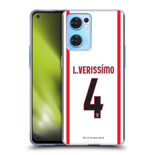 S.L. Benfica 2021/22 Players Away Kit Lucas Veríssimo Soft Gel Case for OPPO Reno7 5G / Find X5 Lite