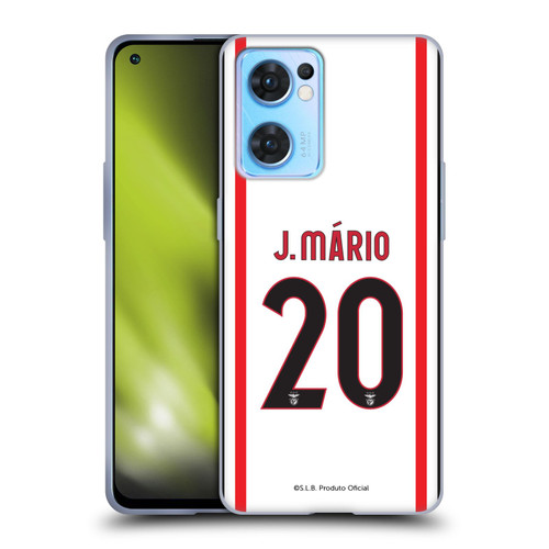 S.L. Benfica 2021/22 Players Away Kit João Mário Soft Gel Case for OPPO Reno7 5G / Find X5 Lite