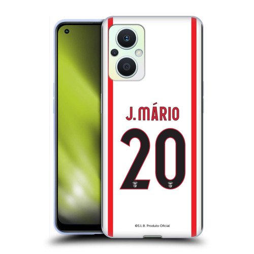 S.L. Benfica 2021/22 Players Away Kit João Mário Soft Gel Case for OPPO Reno8 Lite