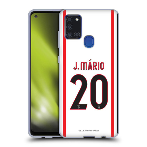 S.L. Benfica 2021/22 Players Away Kit João Mário Soft Gel Case for Samsung Galaxy A21s (2020)