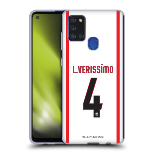 S.L. Benfica 2021/22 Players Away Kit Lucas Veríssimo Soft Gel Case for Samsung Galaxy A21s (2020)