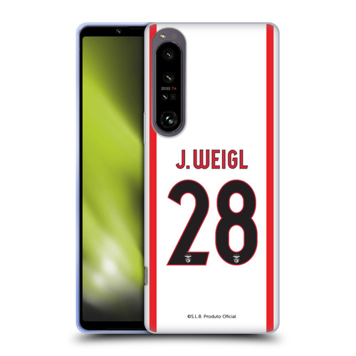 S.L. Benfica 2021/22 Players Away Kit Julian Weigl Soft Gel Case for Sony Xperia 1 IV