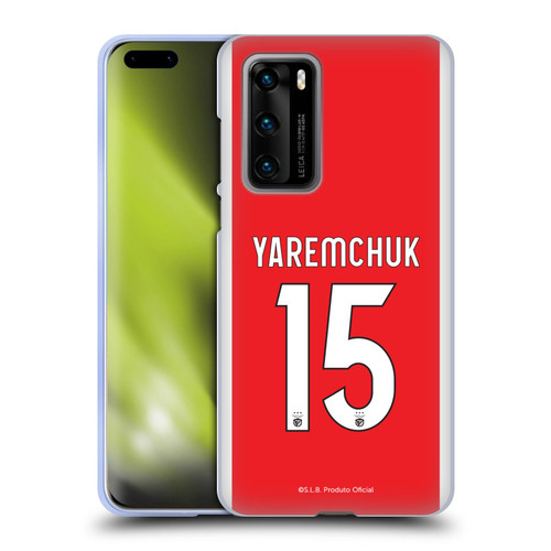 S.L. Benfica 2021/22 Players Home Kit Roman Yaremchuk Soft Gel Case for Huawei P40 5G