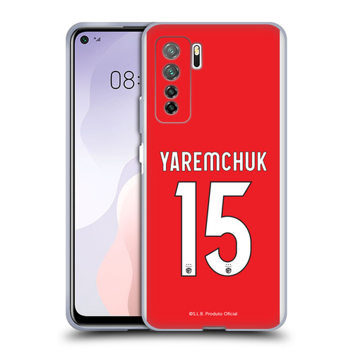S.L. Benfica 2021/22 Players Home Kit Roman Yaremchuk Soft Gel Case for Huawei Nova 7 SE/P40 Lite 5G