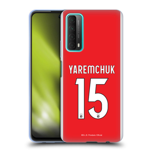 S.L. Benfica 2021/22 Players Home Kit Roman Yaremchuk Soft Gel Case for Huawei P Smart (2021)