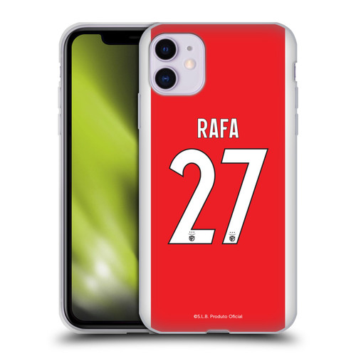 S.L. Benfica 2021/22 Players Home Kit Rafa Silva Soft Gel Case for Apple iPhone 11