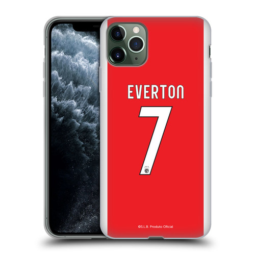 S.L. Benfica 2021/22 Players Home Kit Everton Soares Soft Gel Case for Apple iPhone 11 Pro Max