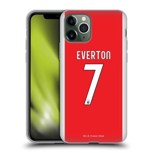 S.L. Benfica 2021/22 Players Home Kit Everton Soares Soft Gel Case for Apple iPhone 11 Pro