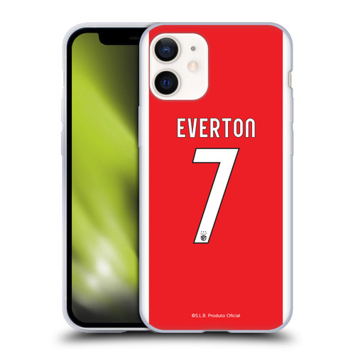 S.L. Benfica 2021/22 Players Home Kit Everton Soares Soft Gel Case for Apple iPhone 12 Mini