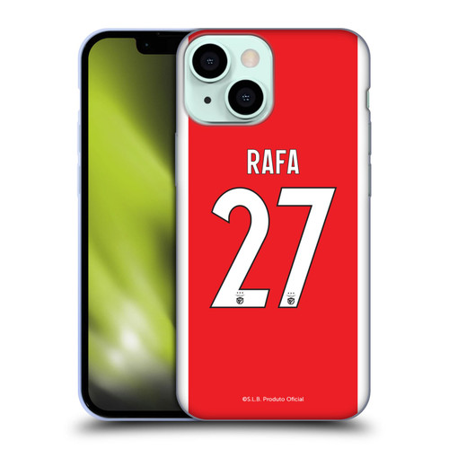S.L. Benfica 2021/22 Players Home Kit Rafa Silva Soft Gel Case for Apple iPhone 13 Mini