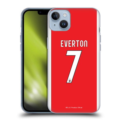 S.L. Benfica 2021/22 Players Home Kit Everton Soares Soft Gel Case for Apple iPhone 14 Plus