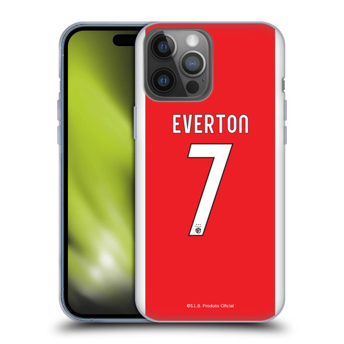 S.L. Benfica 2021/22 Players Home Kit Everton Soares Soft Gel Case for Apple iPhone 14 Pro Max