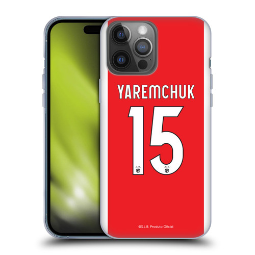 S.L. Benfica 2021/22 Players Home Kit Roman Yaremchuk Soft Gel Case for Apple iPhone 14 Pro Max