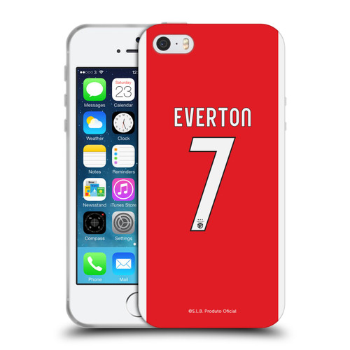 S.L. Benfica 2021/22 Players Home Kit Everton Soares Soft Gel Case for Apple iPhone 5 / 5s / iPhone SE 2016