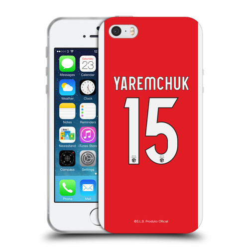 S.L. Benfica 2021/22 Players Home Kit Roman Yaremchuk Soft Gel Case for Apple iPhone 5 / 5s / iPhone SE 2016